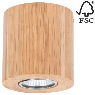 Stropní svítidlo WOODDREAM 1xGU10/6W/230V dub – FSC certifikováno