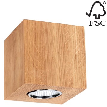 Stropní svítidlo WOODDREAM 1xGU10/6W/230V dub – FSC certifikováno