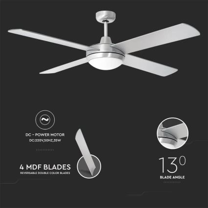 Stropní ventilátor 2xE27/35W/230V + dálkové ovládání