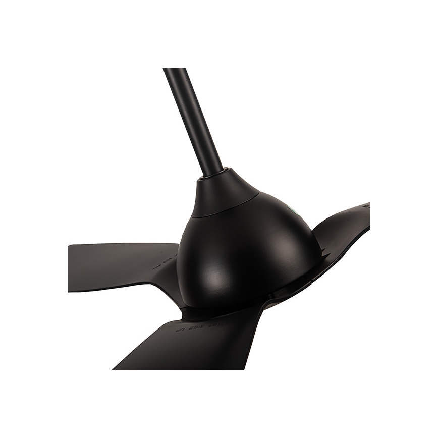 Stropní ventilátor pr. 132 cm IP44 černá + dálkové ovládání