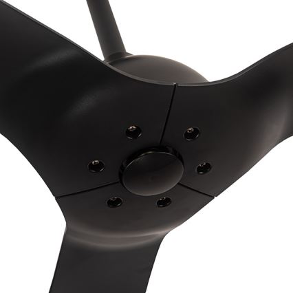 Stropní ventilátor pr. 132 cm IP44 černá + dálkové ovládání