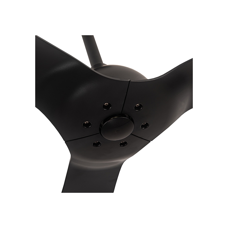 Stropní ventilátor pr. 132 cm IP44 černá + dálkové ovládání
