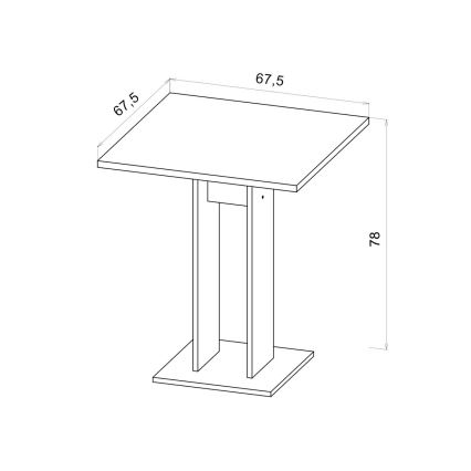 Stůl STRAPO dub wotan