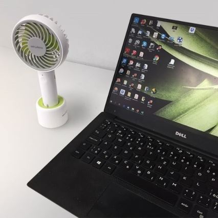 Stylies - Nabíjecí ruční ventilátor LACERTA 4W/5V 2500 mAh bílá