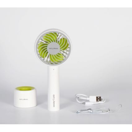 Stylies - Nabíjecí ruční ventilátor LACERTA 4W/5V 2500 mAh bílá