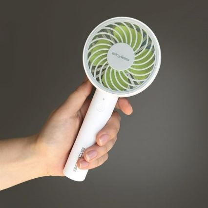 Stylies - Nabíjecí ruční ventilátor LACERTA 4W/5V 2500 mAh bílá