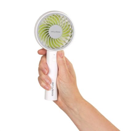 Stylies - Nabíjecí ruční ventilátor LACERTA 4W/5V 2500 mAh bílá