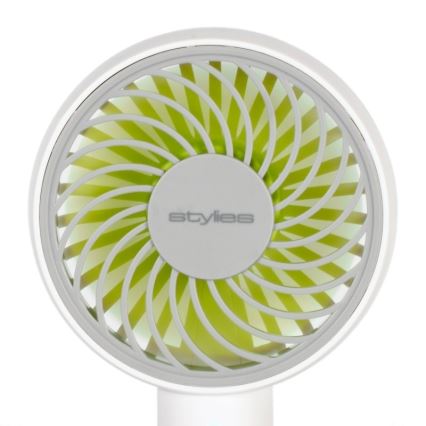 Stylies - Nabíjecí ruční ventilátor LACERTA 4W/5V 2500 mAh bílá