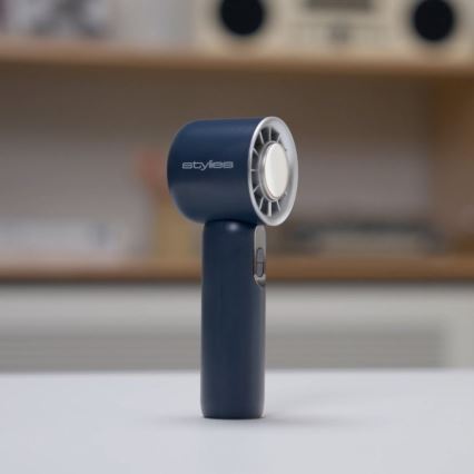 Stylies - Nabíjecí ruční ventilátor LACERTI 8W/5V 3000 mAh modrá