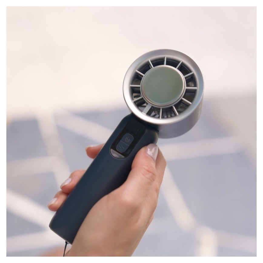 Stylies - Nabíjecí ruční ventilátor LACERTI 8W/5V 3000 mAh modrá