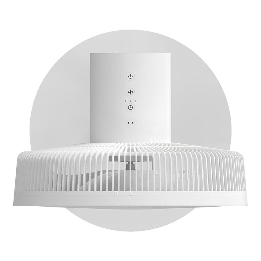 Stylies - Stojanový ventilátor 2v1 ANTILA 25W/230V 88 cm bílá + dálkové ovládání