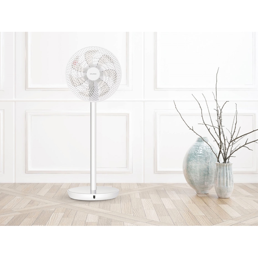 Stylies - Stojanový ventilátor TUKAN 25W/230V 60 cm bílá