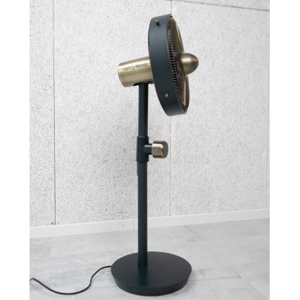 Stylies - Stojanový ventilátor URANUS 35W/230V 94 cm černá