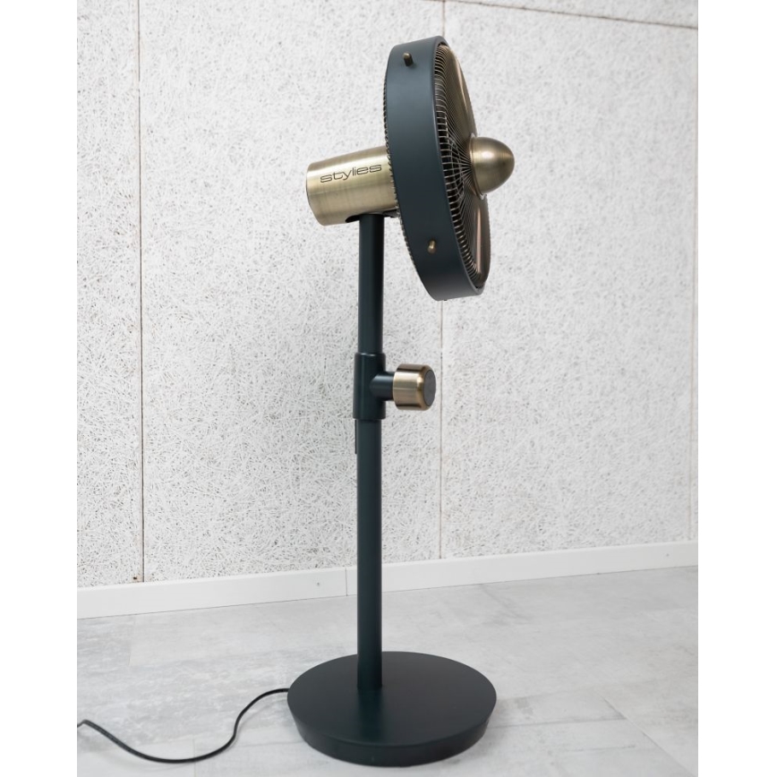 Stylies - Stojanový ventilátor URANUS 35W/230V 94 cm černá