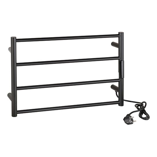 Sušák ručníků 56x37 cm nerez/černá