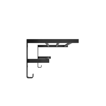 Sušák ručníků na koupelnový radiátor HF SHEFFIELD 52x25,6 cm černá