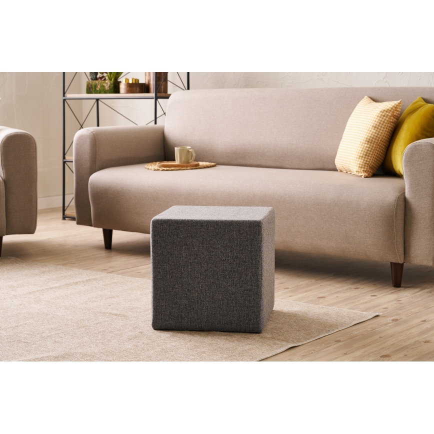 Taburet CUBI 40x40 cm antracit