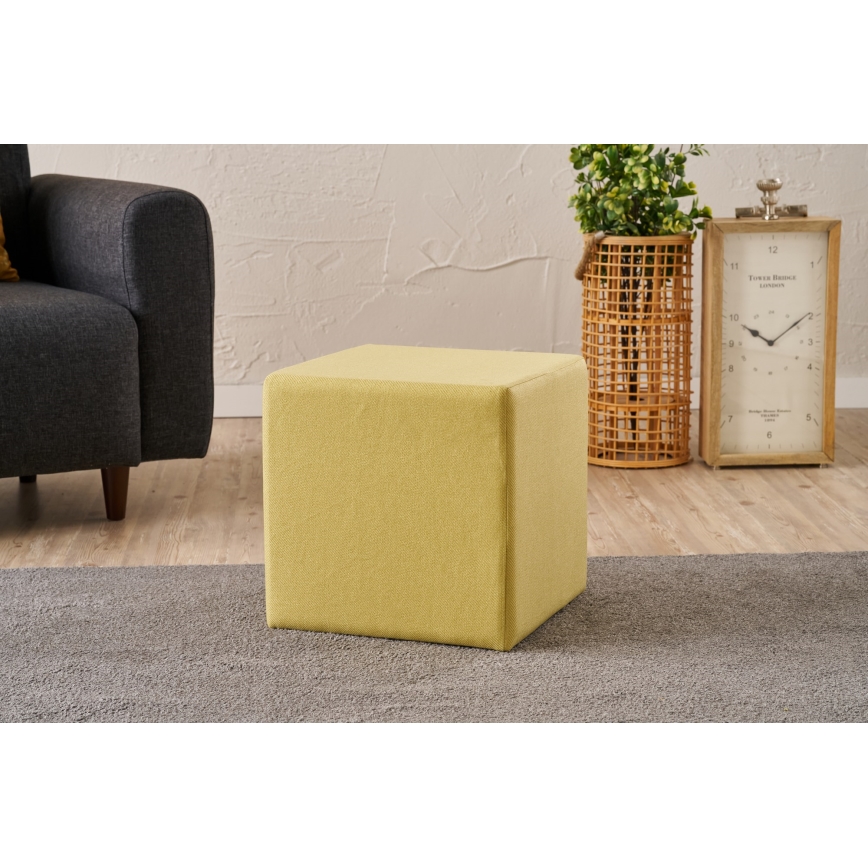 Taburet CUBI 40x40 cm žlutá