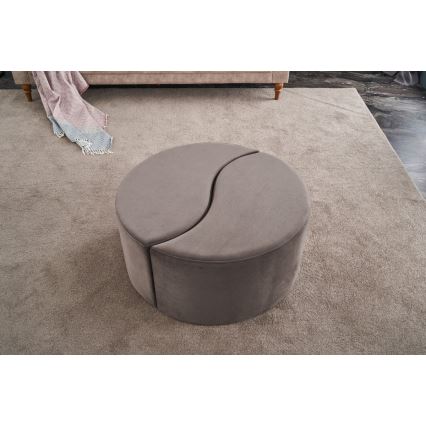 Taburet JING pr. 80 cm hnědá