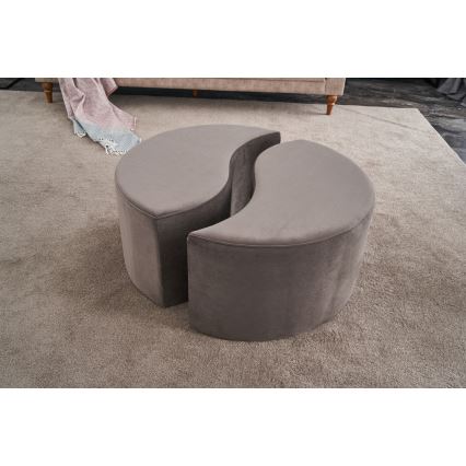 Taburet JING pr. 80 cm hnědá
