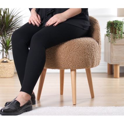 Taburet MIKI pr. 46 cm hnědá