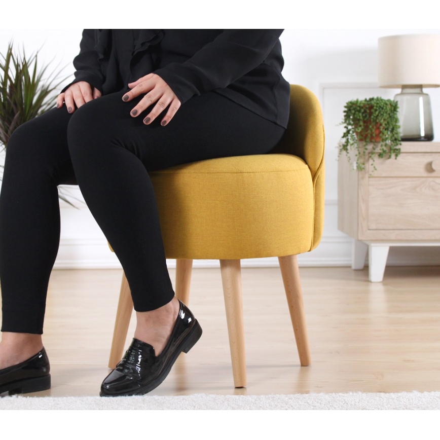 Taburet NIKI pr. 46 cm žlutá