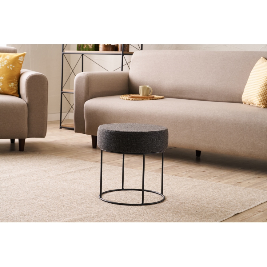 Taburet RELO pr. 40 cm tmavě hnědá