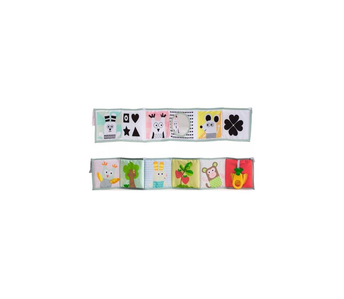 Taf Toys Taf Toys 12025TAF - Dětská textilní knížka 3v1 zvířátka FBB0155