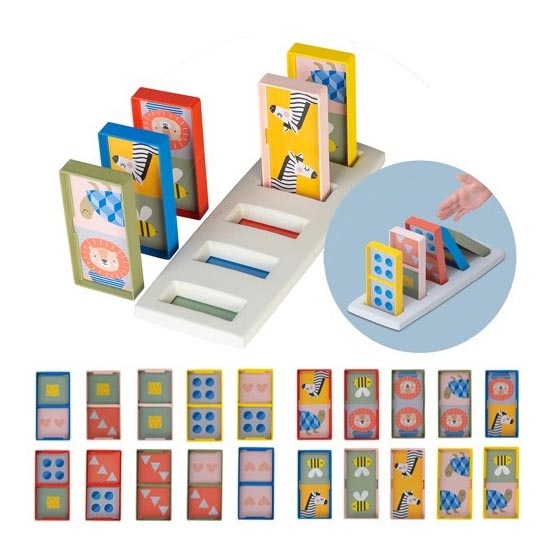 Taf Toys - Dětské domino 4v1 zvířátka