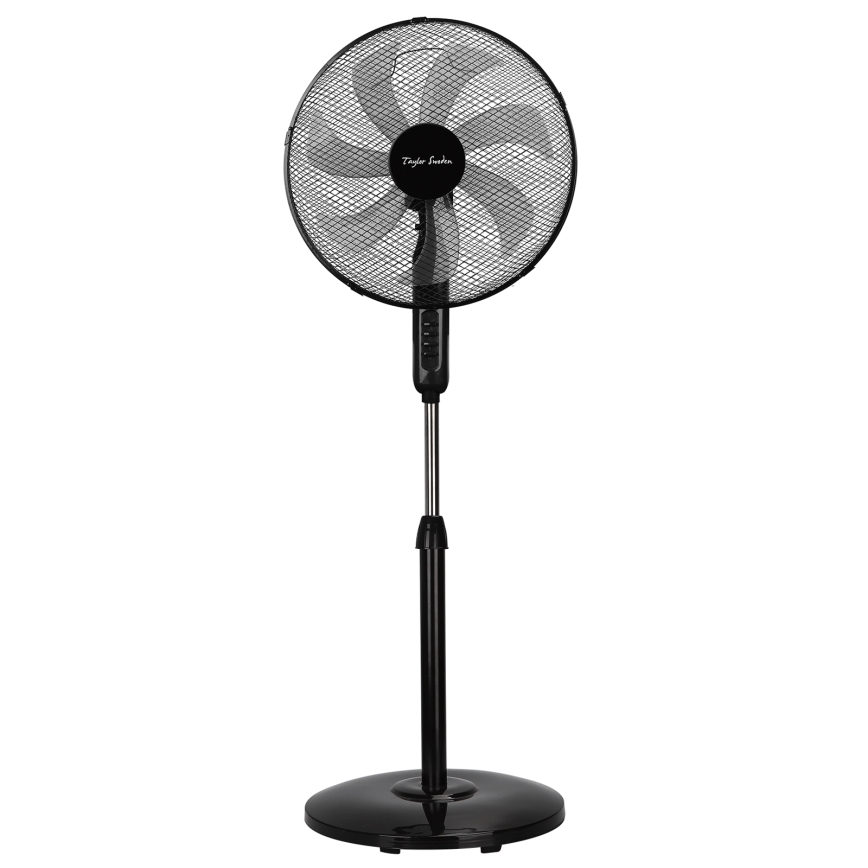 Taylor Swoden - Stojanový ventilátor 50W/230V 122 cm černá