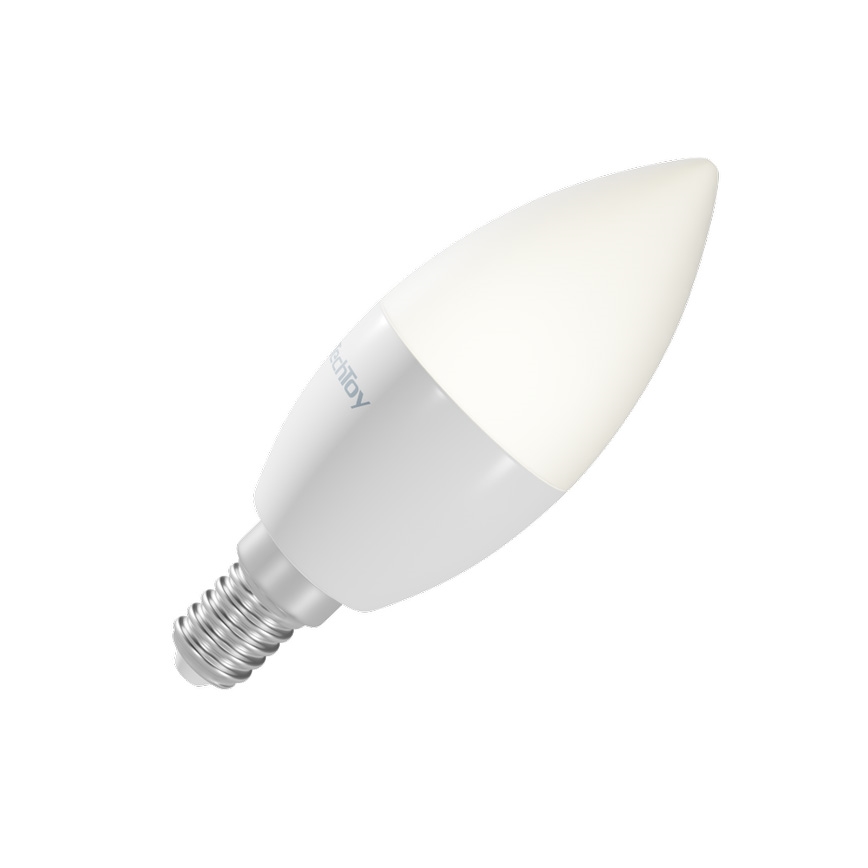 TechToy - LED RGB Chytrá stmívatelná žárovka E14/4,4W/230V 2700-6500K Wi-Fi