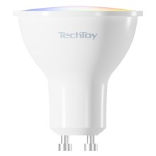TechToy - LED RGB Chytrá stmívatelná žárovka GU10/4,5W/230V 2700-6500K Wi-Fi