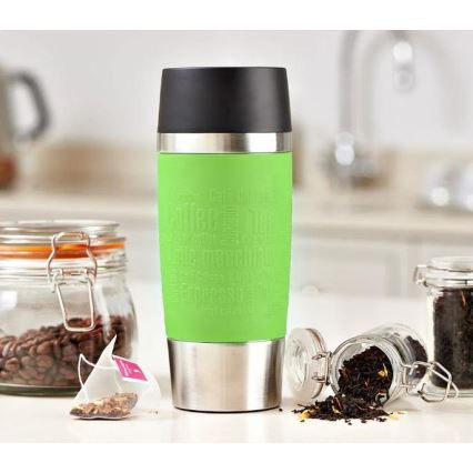 Tefal - Cestovní hrnek 360 ml TRAVEL MUG nerez/zelená