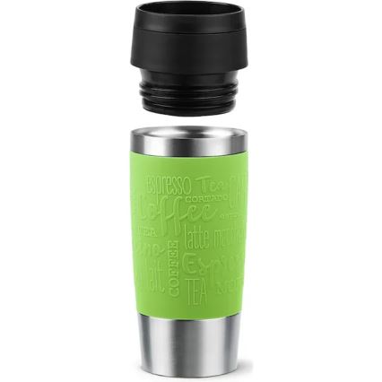 Tefal - Cestovní hrnek 360 ml TRAVEL MUG nerez/zelená