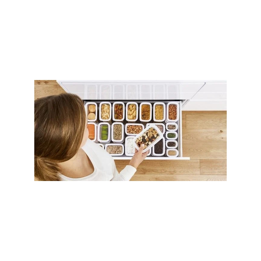 Tefal - Dóza na potraviny 0,38 l OPTIMA bílá/čirá