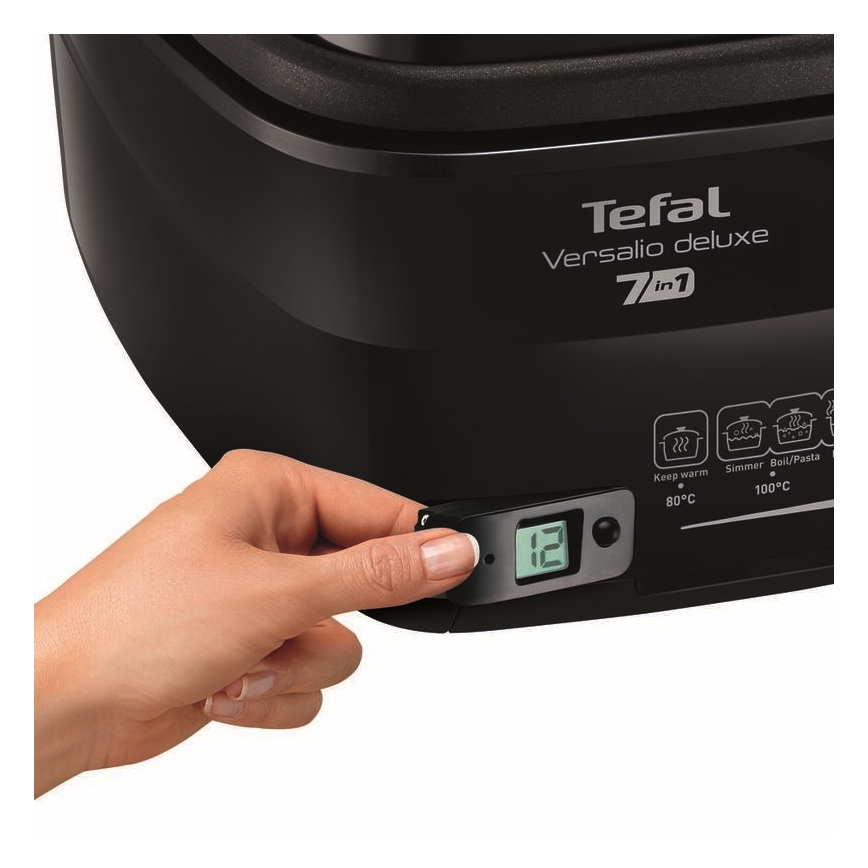 Tefal - Fritéza 2 l VERSALION DE LUXE 7v1 1600W/230V černá