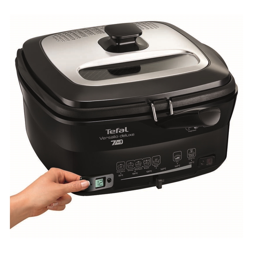 Tefal - Fritéza 2 l VERSALION DE LUXE 7v1 1600W/230V černá