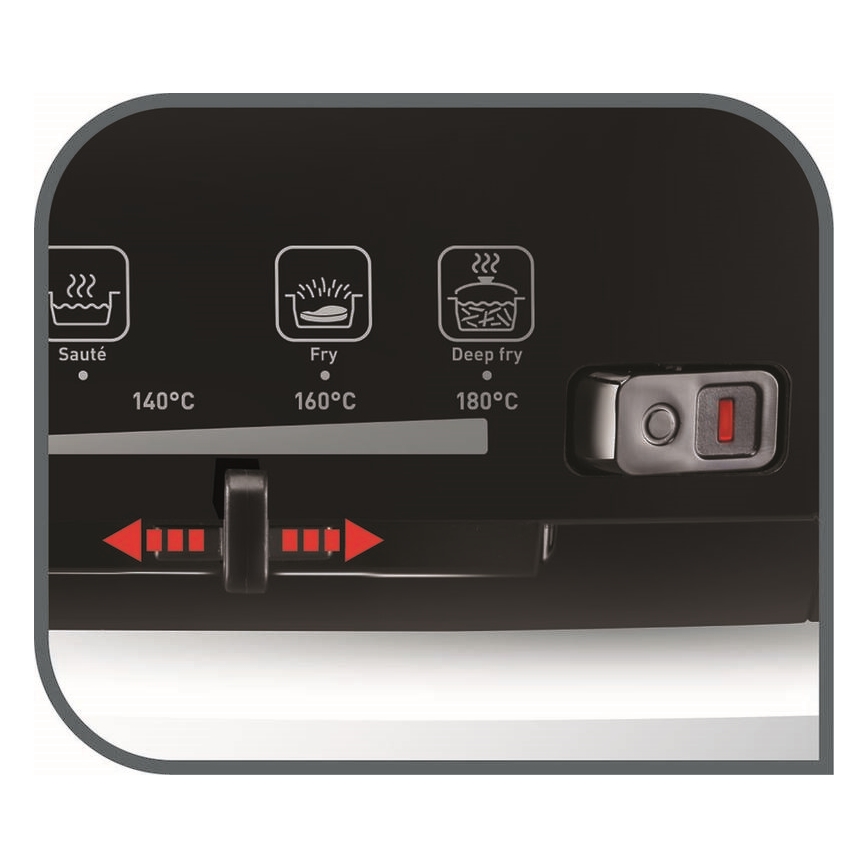 Tefal - Fritéza 2 l VERSALION DE LUXE 7v1 1600W/230V černá