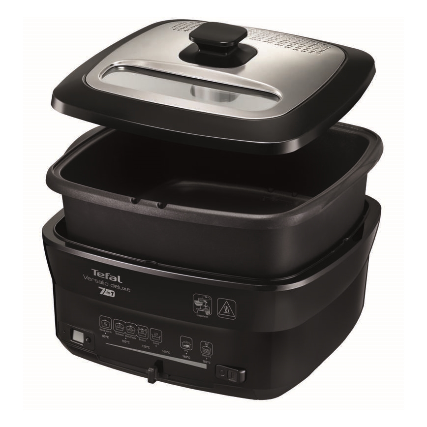Tefal - Fritéza 2 l VERSALION DE LUXE 7v1 1600W/230V černá