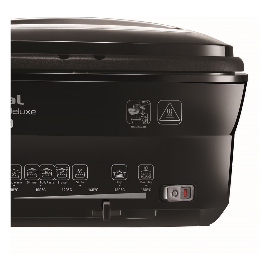 Tefal - Fritéza 2 l VERSALION DE LUXE 7v1 1600W/230V černá