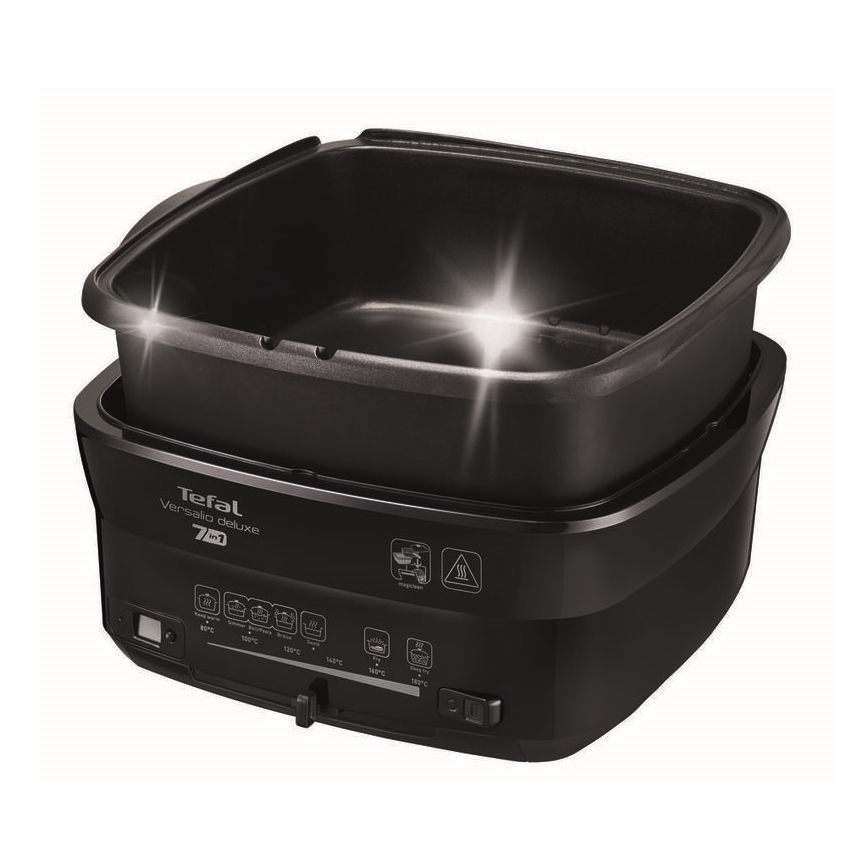 Tefal - Fritéza 2 l VERSALION DE LUXE 7v1 1600W/230V černá