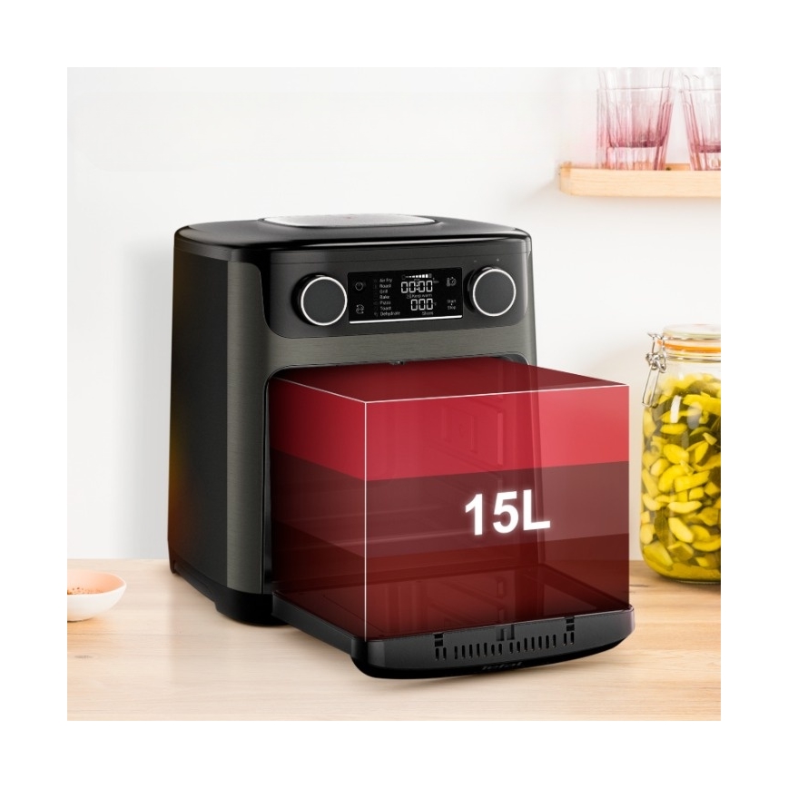 Tefal - Horkovzdušná fritéza 15 l EASY FRY 9v1 1800W/230V černá