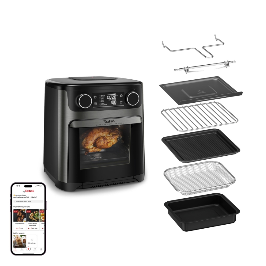 Tefal - Horkovzdušná fritéza 15 l EASY FRY 9v1 1800W/230V černá