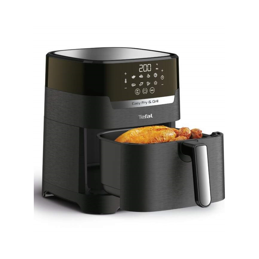 Tefal - Horkovzdušná fritéza 4,2 l EASY FRY&GRILL 2v1 1550W/230V černá