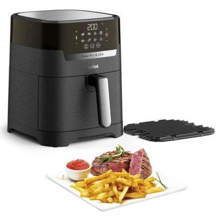 Tefal - Horkovzdušná fritéza 4,2 l EASY FRY&GRILL 2v1 1550W/230V černá