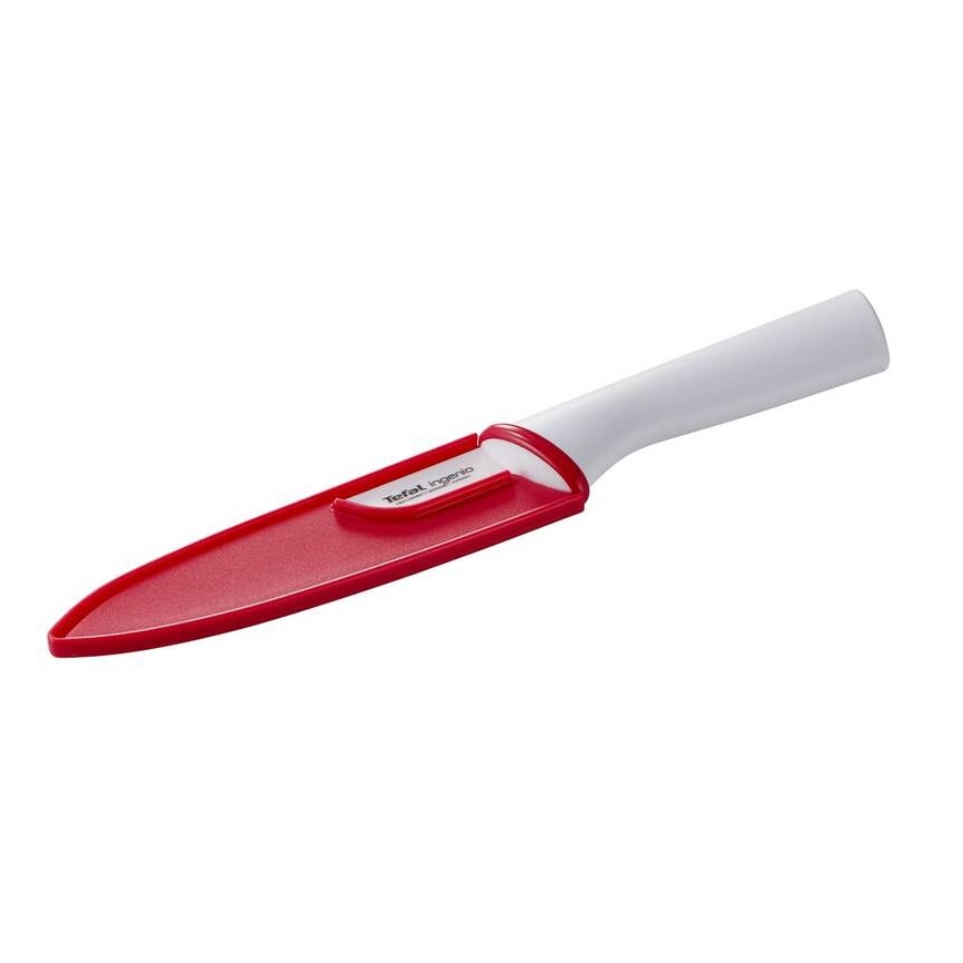 Tefal - Keramický nůž chef INGENIO 16 cm bílá/červená