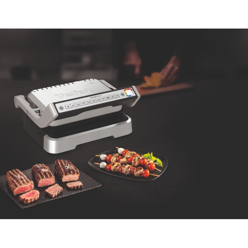 Tefal - Kontaktní gril OPTIGRILL 2v1 2100W/230V nerez