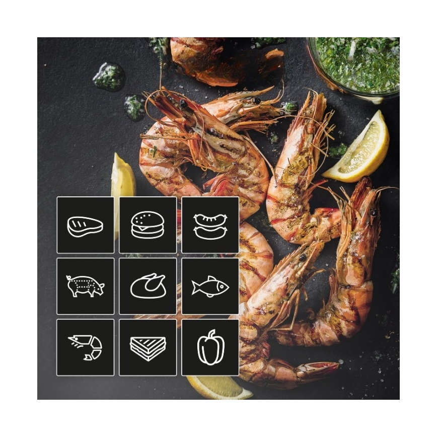 Tefal - Kontaktní gril OPTIGRILL 2v1 2100W/230V nerez