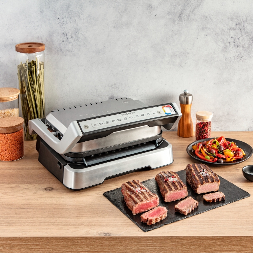 Tefal - Kontaktní gril OPTIGRILL 4v1 2100W/230V nerez