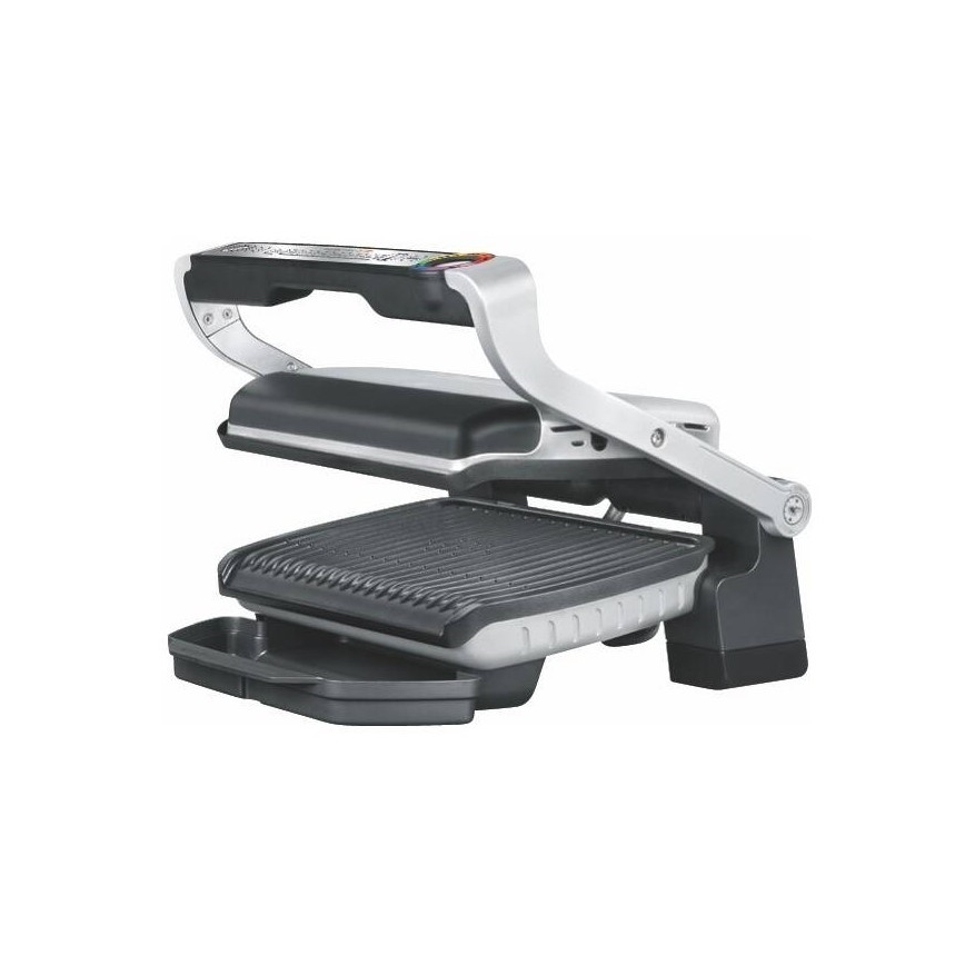 Tefal - Kontaktní gril OPTIGRILL+ INOX WAFFLES 2000W/230V černá/chrom